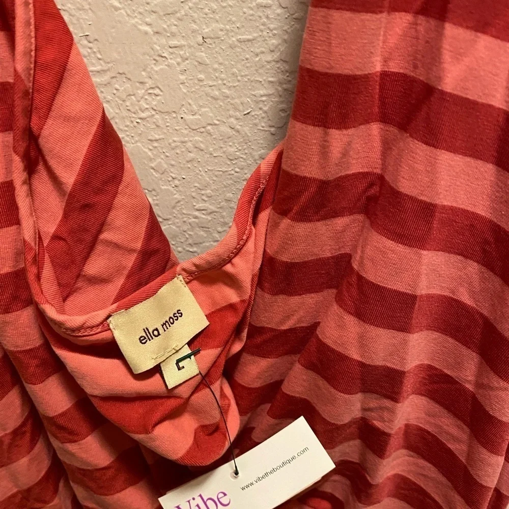 Ella Moss striped halter top NWT